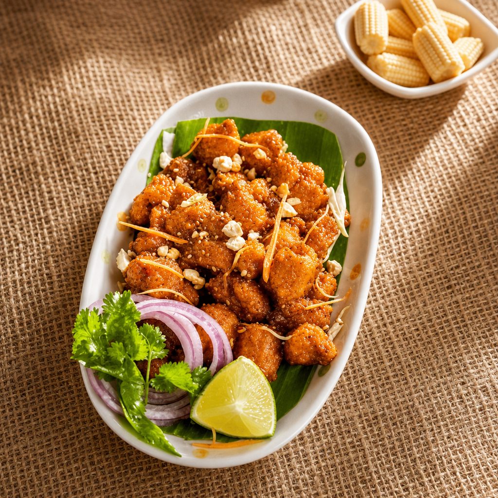 Karam Podi Babycorn.