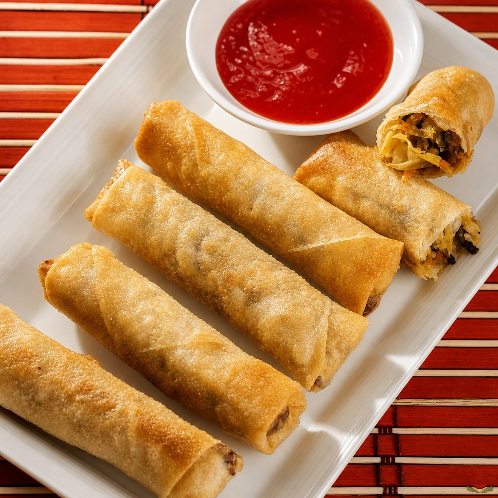 Vegetable Spring Rolls (6 pc).