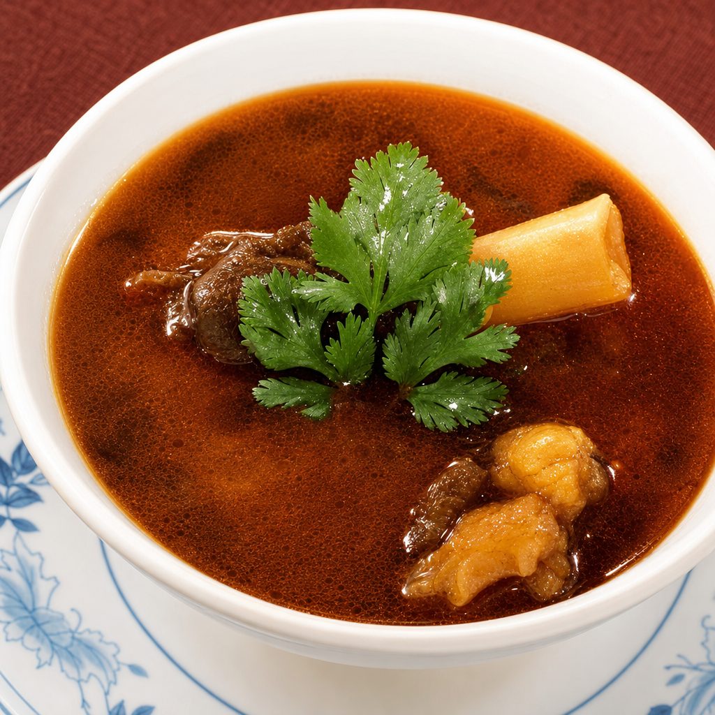 Aattukaal Soup.